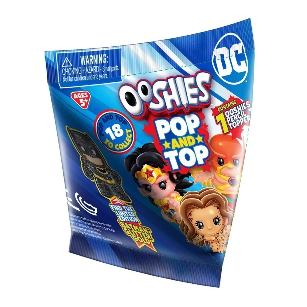 Lot of (5) Ooshies DC Pop N Top- Wave 1 Characters New